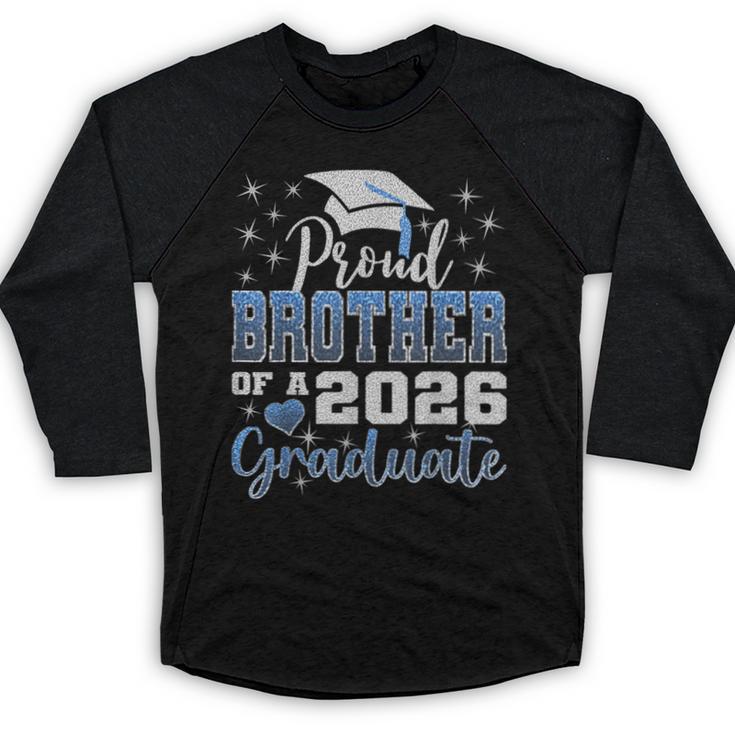 Super Proud Brother Of 2026 Graduate Graduation Family Baseball Raglan Shirt