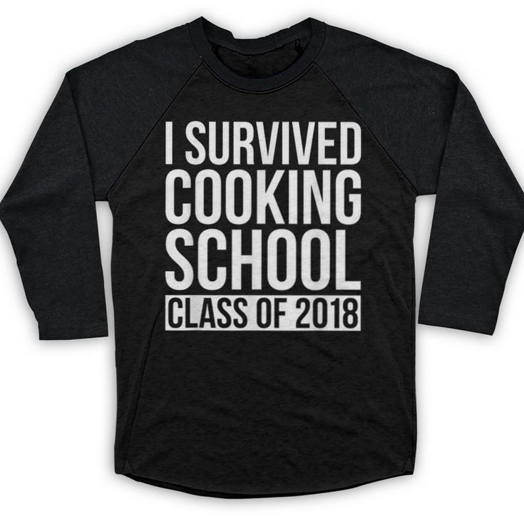 I Survived Cooking School Class Of 2018 Graduation Baseball Raglan Shirt