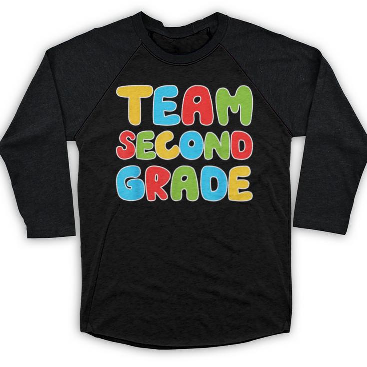 Team Second Grade Shirt 2nd Grade Back To School Graduation Baseball Raglan Shirt