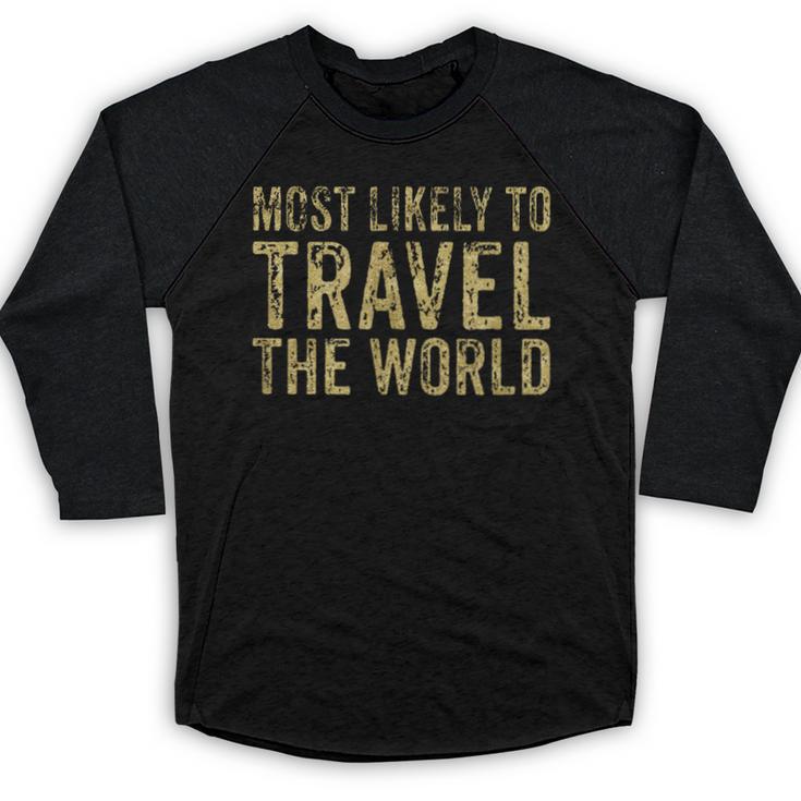 Travel Themed Graduation Tshirt Baseball Raglan Shirt