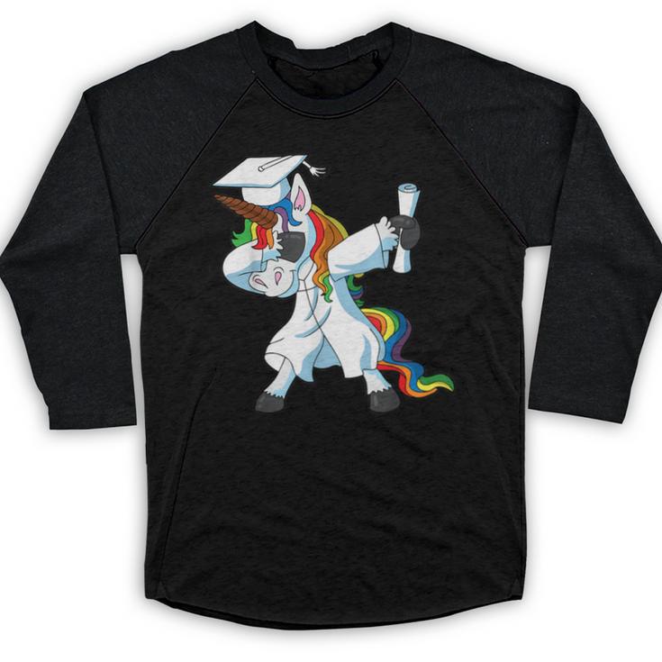 Unicorn Student Graduation 2022 Boys Girls Teenagers Teen Baseball Raglan Shirt