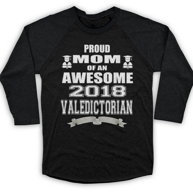 Valedictorian Scholar Mom T Shirt Graduation Speech Baseball Raglan Shirt