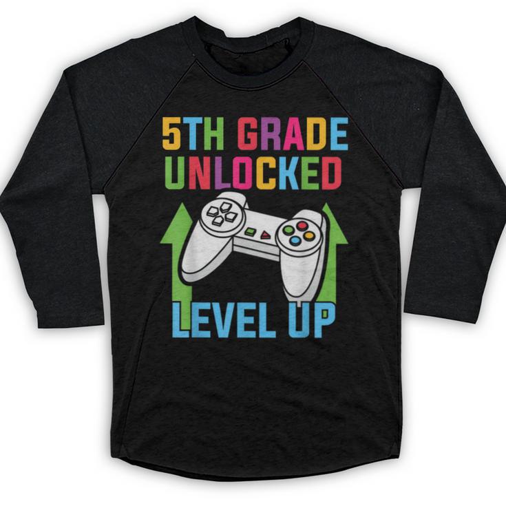 VIDEO GAMER Graduation Student Teacher Last Day School Kids Baseball Raglan Shirt