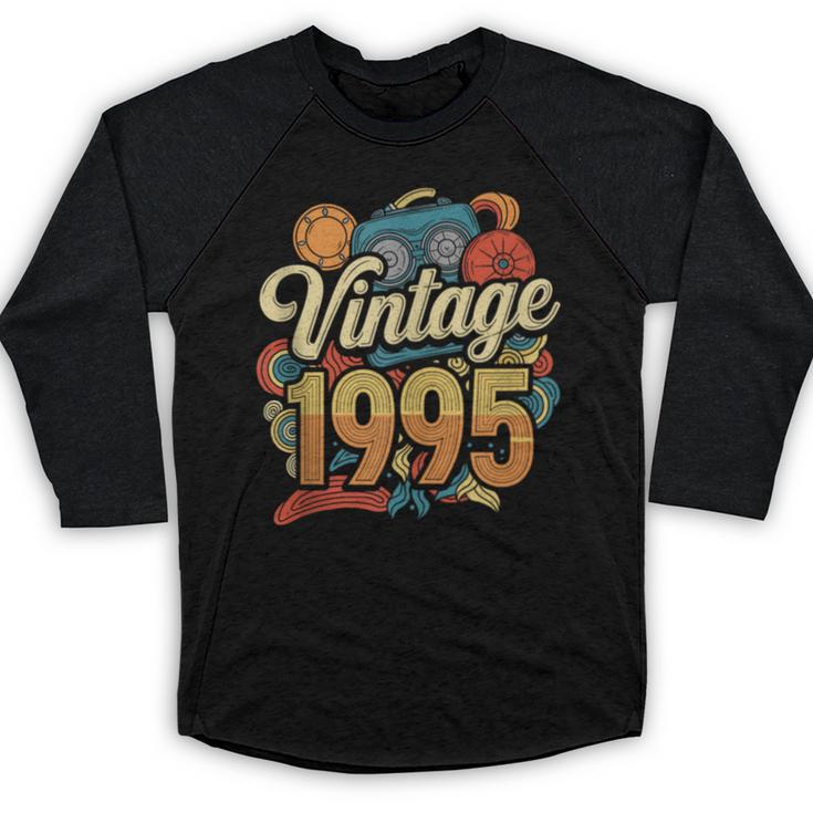 Vintage 1995 Retro Classic 90s Nostalgia Throwback Vibe Baseball Raglan Shirt