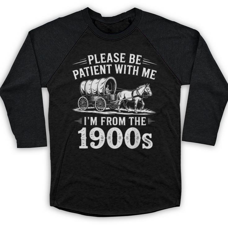 Vintage 90s Country Please Be Patient I'm From The 1900s Baseball Raglan Shirt