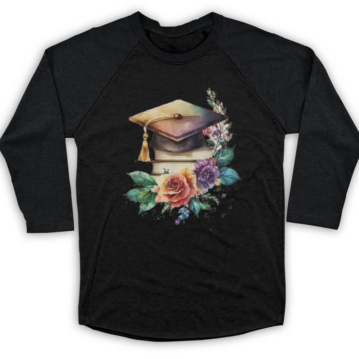 Vintage Hat High School College Graduate Graduation Baseball Raglan Shirt