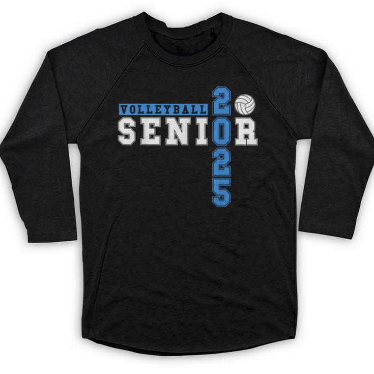 Volleyball Senior Night Volleyball Senior 2025 Graduation 23 Baseball Raglan Shirt