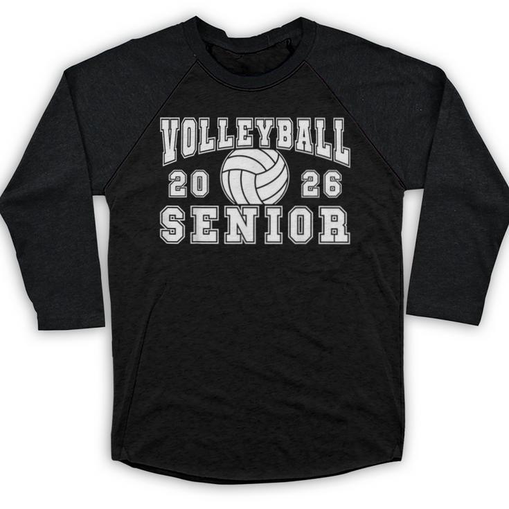Volleyball Senior Night Volleyball Senior 2026 Graduation 1 Baseball Raglan Shirt