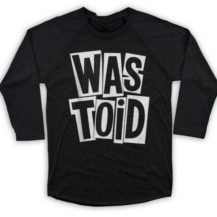 Wastoid 80s Slang Retro Teen Quote Gen X Nostalgia Baseball Raglan Shirt