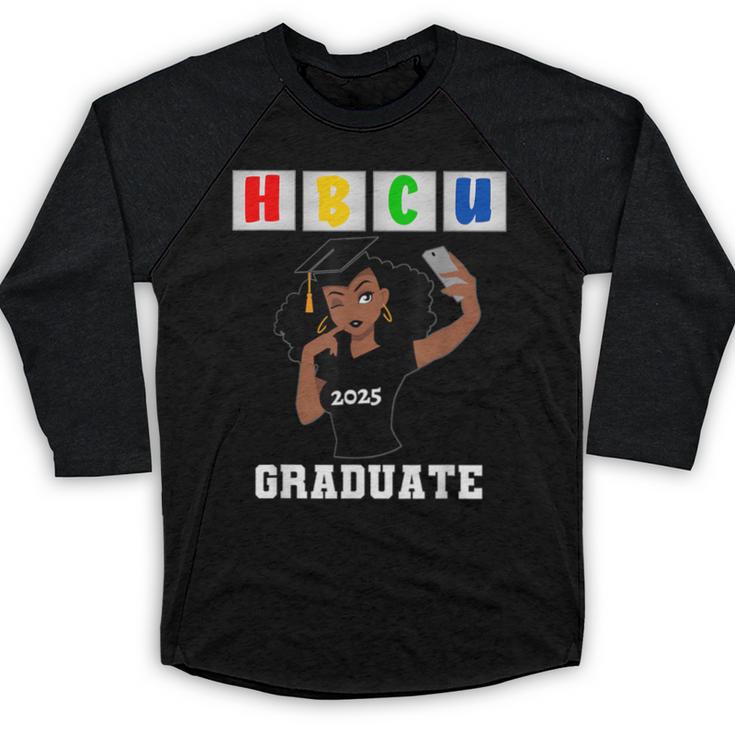 Women HBCU Grad 2025 College Graduation Apparel Baseball Raglan Shirt