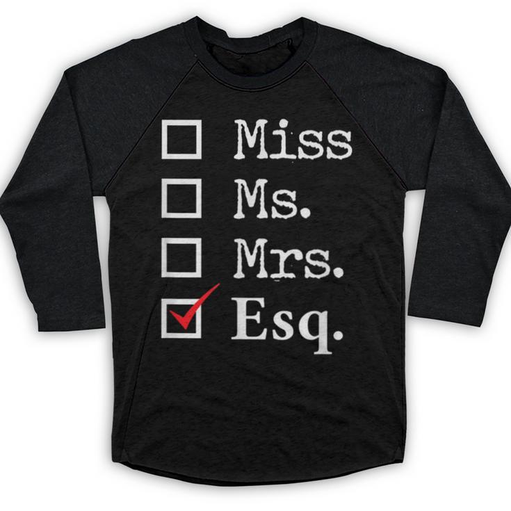Women Lawyer Attorney Law School Graduation Lawyer Baseball Raglan Shirt