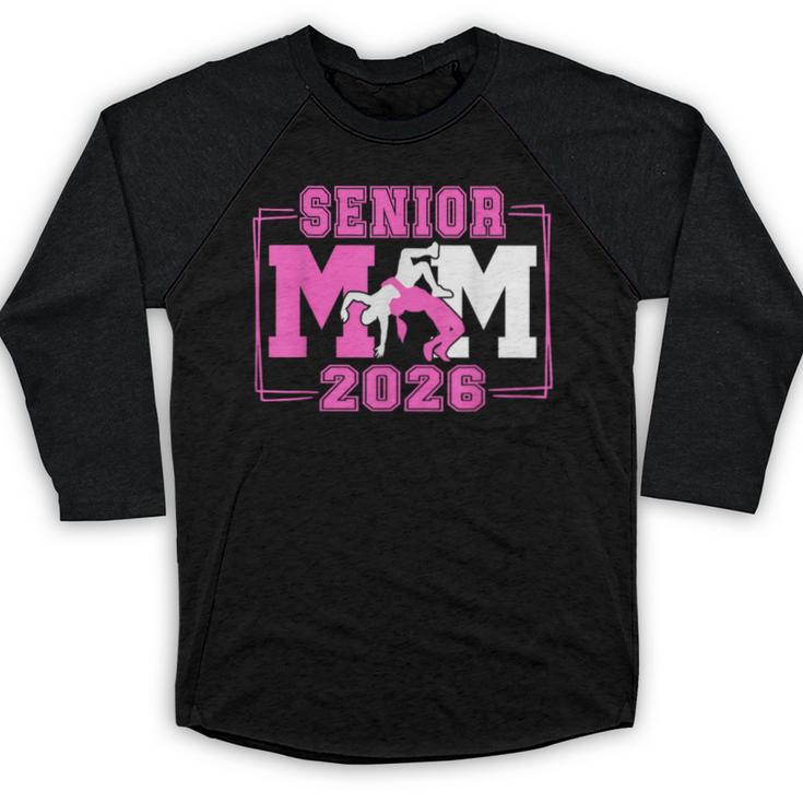 Wrestling Senior Mom Wrestling Senior 2026 Graduation Baseball Raglan Shirt