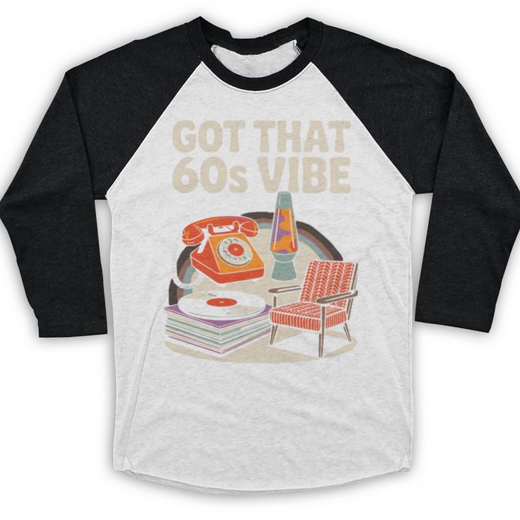 1960s 60s Reunion Nostalgia Memories Music School Grew Up Premium Tri-Blend Baseball Raglan Shirt