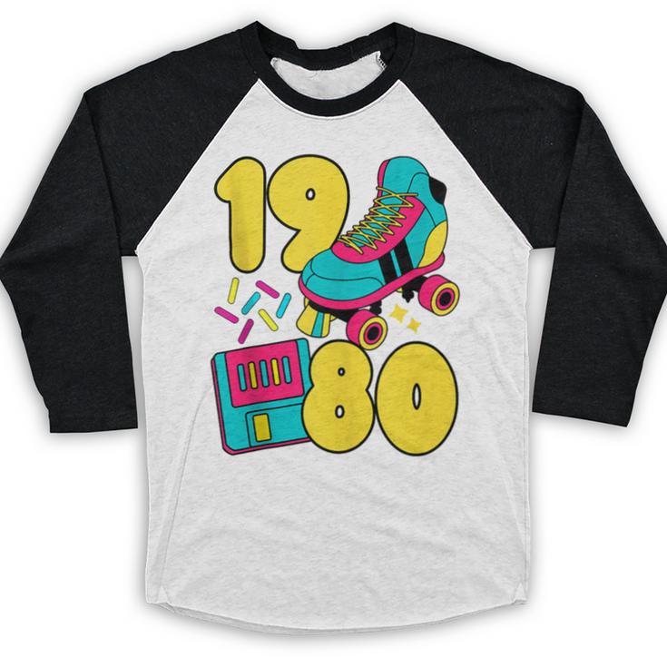 1980 Retro Raised In The 80s Old School Nostalgia Vibes Baseball Raglan Shirt 1980 Retro Raised In The 80s Old School Nostalgia Vibes Baseball Raglan Shirt