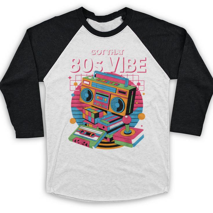 1980s 80s Reunion Nostalgia Memories Music School Grew Up Baseball Raglan Shirt