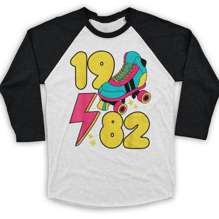 1982 Retro Raised In The 80s Old School Nostalgia Vibes Baseball Raglan Shirt 1982 Retro Raised In The 80s Old School Nostalgia Vibes Baseball Raglan Shirt