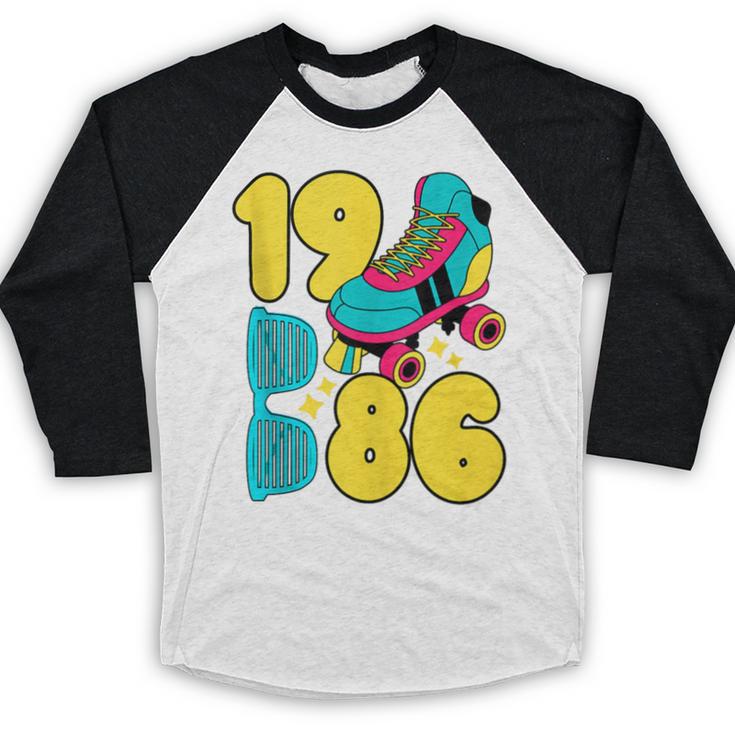 1986 Retro Raised In The 80s Old School Nostalgia Vibes Baseball Raglan Shirt 1986 Retro Raised In The 80s Old School Nostalgia Vibes Baseball Raglan Shirt