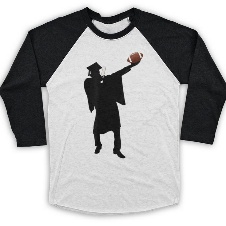 2019 Football Graduation Dab Shirt- Dabbing Graduate Baseball Raglan Shirt
