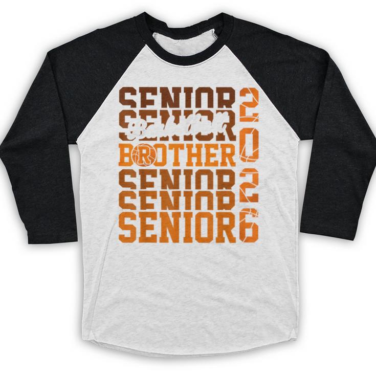 2026 Basketball Senior Brother Graduation Matching Family Baseball Raglan Shirt