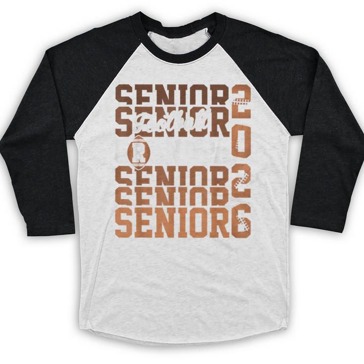2026 Football Senior Grandpa Graduation Matching Family Baseball Raglan Shirt