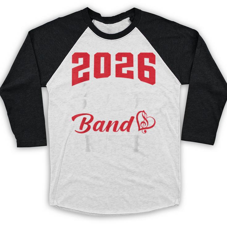 2026 Senior Band Brother Class Of 2026 Parent Graduation Baseball Raglan Shirt