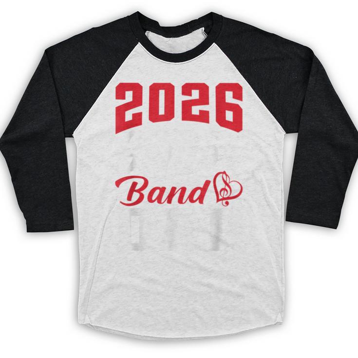2026 Senior Band Dad Class Of 2026 Band Parent Graduation Baseball Raglan Shirt