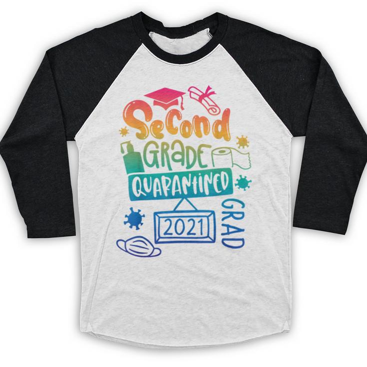 2nd Grade 2021 Graduate Quarantine Second Grade Graduation Baseball Raglan Shirt