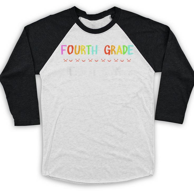 4th Grade Here I Come Cute 3rd Grade Graduation Shirt Baseball Raglan Shirt