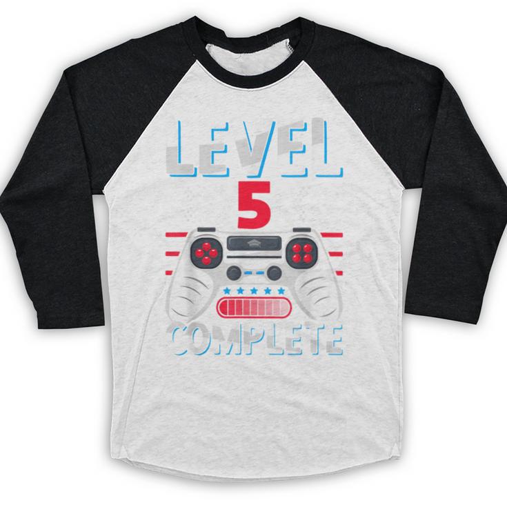 5th Grade Graduation Elementary School Graduate Level 5 Baseball Raglan Shirt