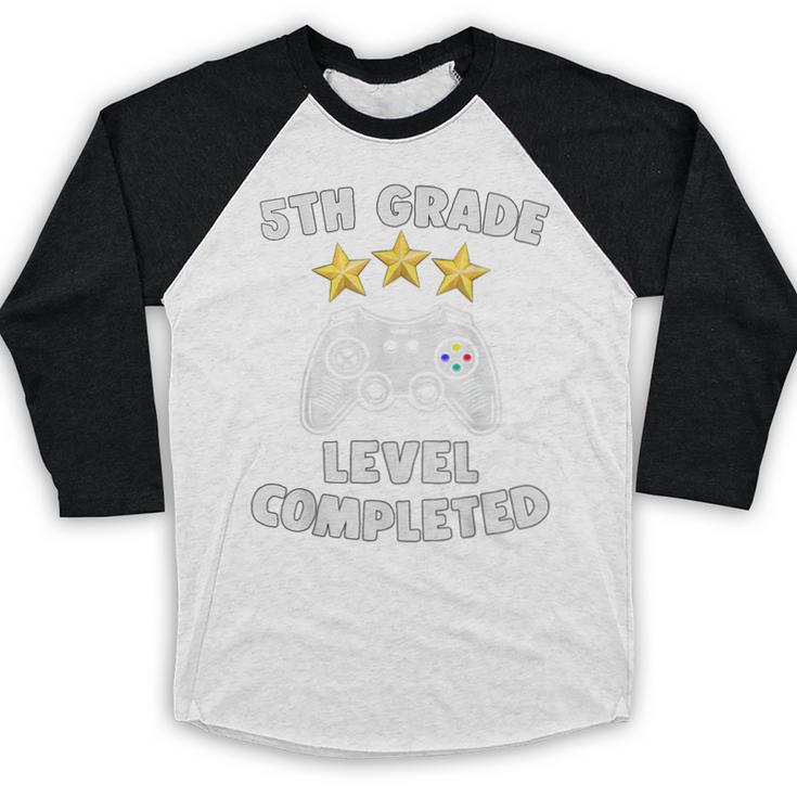 5th Grade Graduation Video Gamer Tee Baseball Raglan Shirt