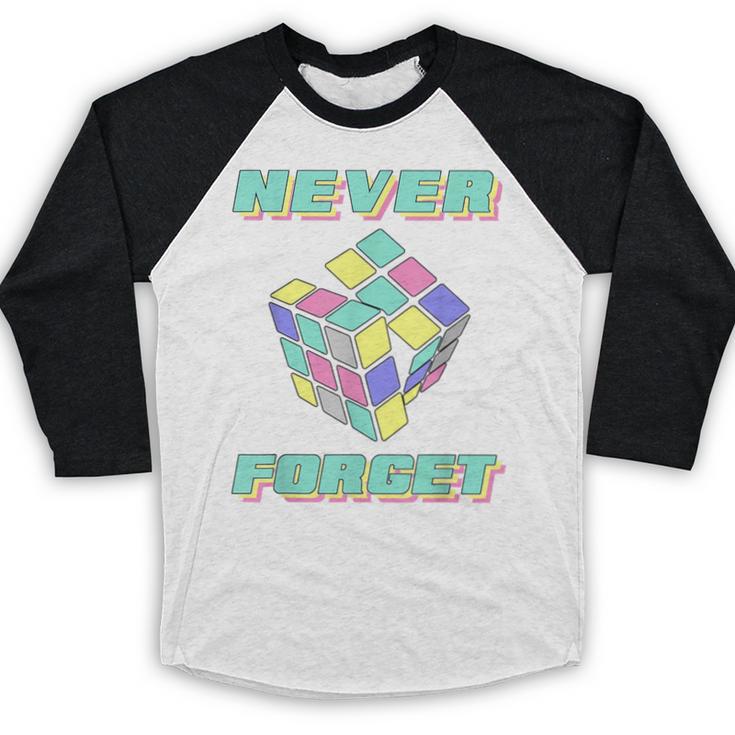80s 90s Nostalgia Magic Cube Retro Party Costume Baseball Raglan Shirt 80s 90s Nostalgia Magic Cube Retro Party Costume Baseball Raglan Shirt