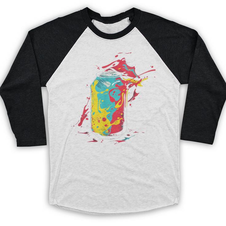 80s Nostalgia Soda Can Baseball Raglan Shirt
