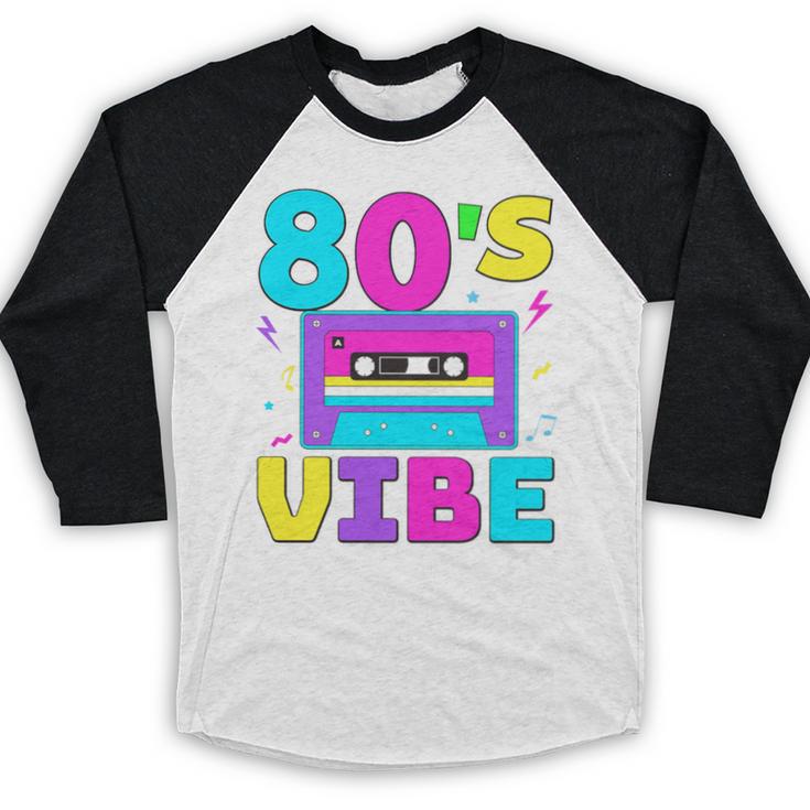 80's Vibe Retro Style Cassette Tape Nostalgia 1980s Party Premium Tri-Blend Baseball Raglan Shirt 80's Vibe Retro Style Cassette Tape Nostalgia 1980s Party Premium Tri-Blend Baseball Raglan Shirt