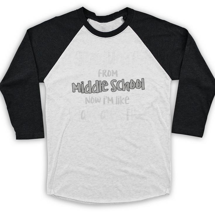 8th Grade Grad Middle School Graduation Junior High Graduate Baseball Raglan Shirt