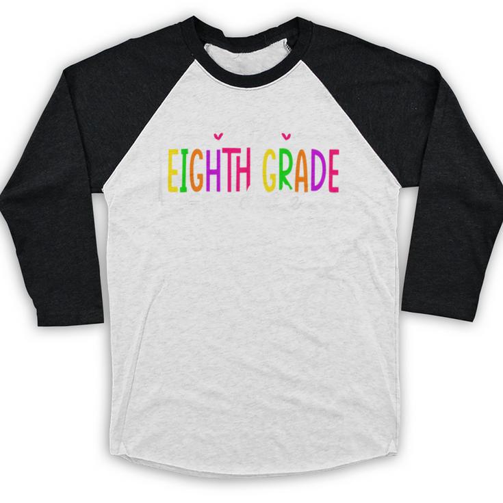 8th Grade Graduate 2024 Graduation Last Day Of School Baseball Raglan Shirt
