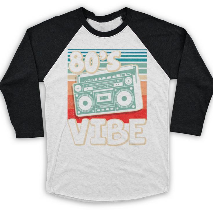 90's Vibe Vintage Style Cassette Tape Nostalgia 1990s Party Premium Tri-Blend Baseball Raglan Shirt 90's Vibe Vintage Style Cassette Tape Nostalgia 1990s Party Premium Tri-Blend Baseball Raglan Shirt