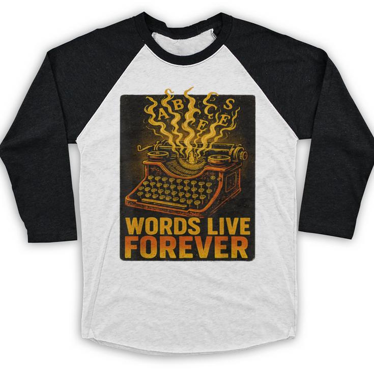 Antiques Collector Writing Retro Nostalgia Curiosity Baseball Raglan Shirt