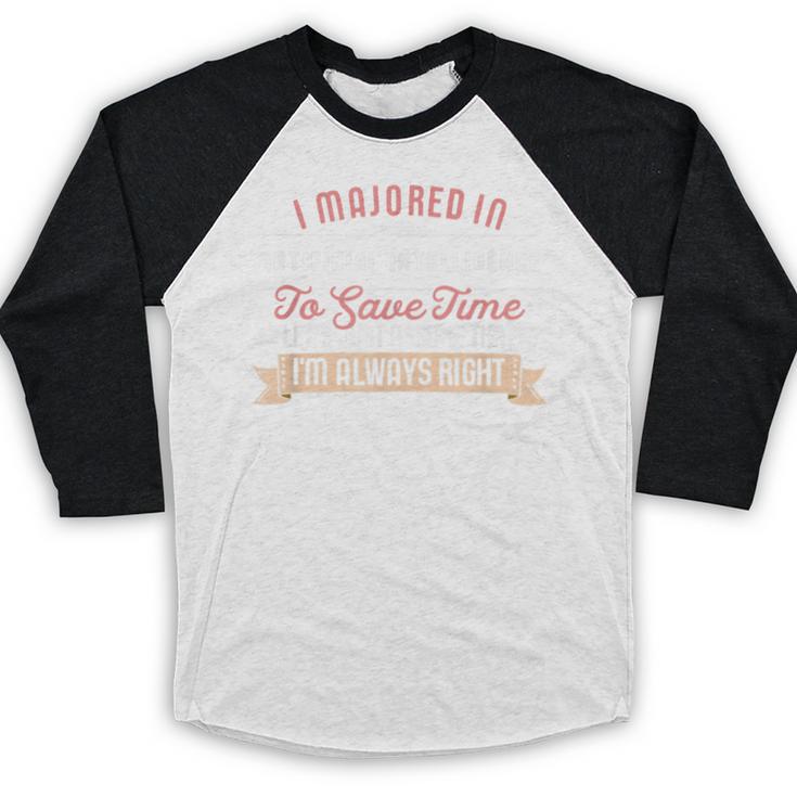 Artificial Intelligence Major Student Shirt Graduation Baseball Raglan Shirt