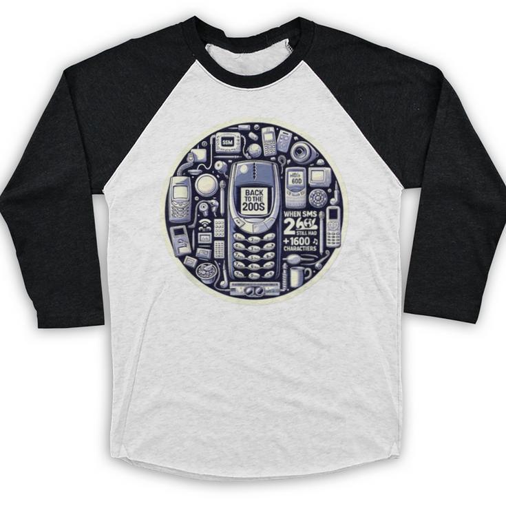 Back To The 2000s Tech Nostalgia Baseball Raglan Shirt
