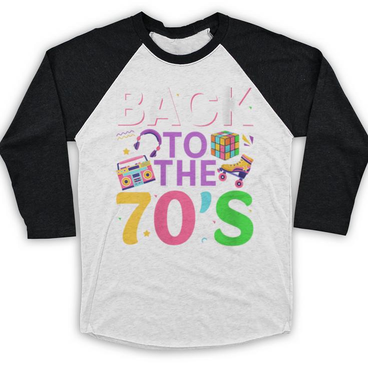 Back To The 70's Mixtape Era Nostalgia Retro 1970 70's Style Baseball Raglan Shirt