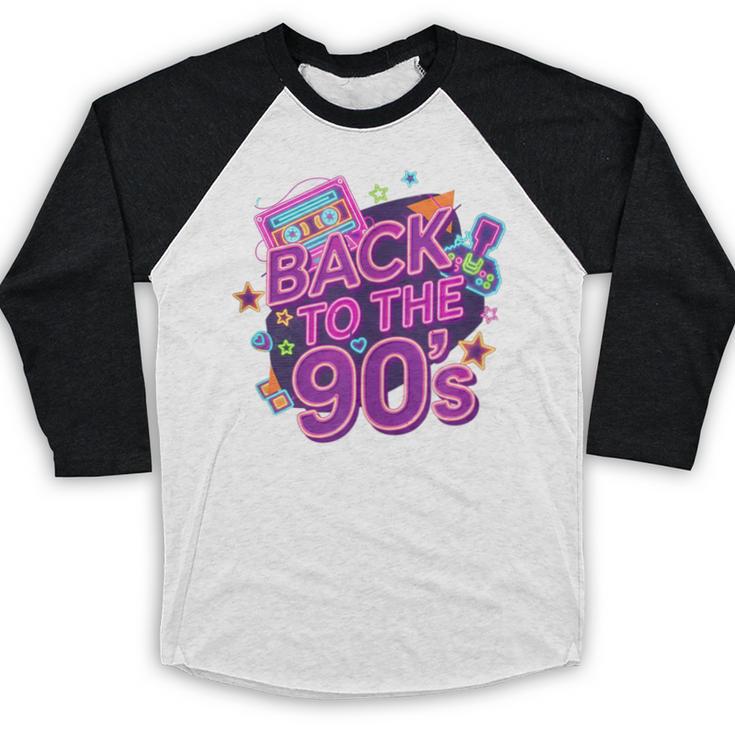 Back To The 90s Retro Nostalgia Baseball Raglan Shirt