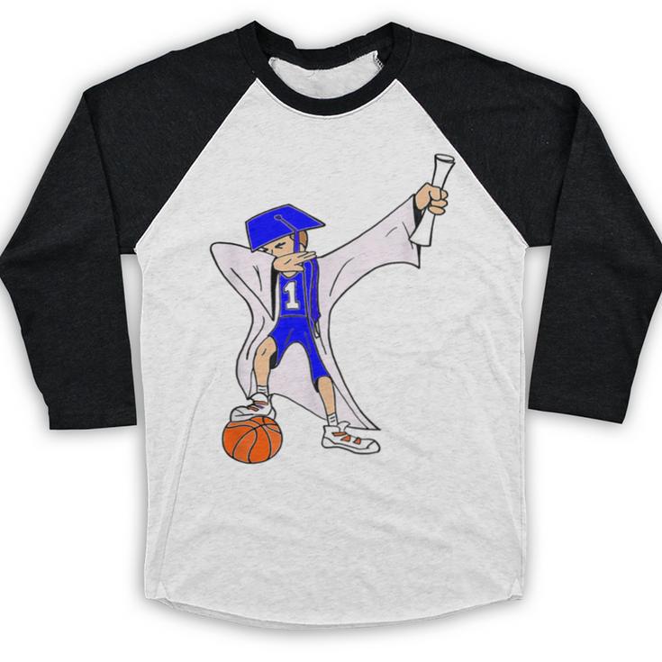 Basketball Dabbing Shirt Senior Graduation Him Her Baseball Raglan Shirt