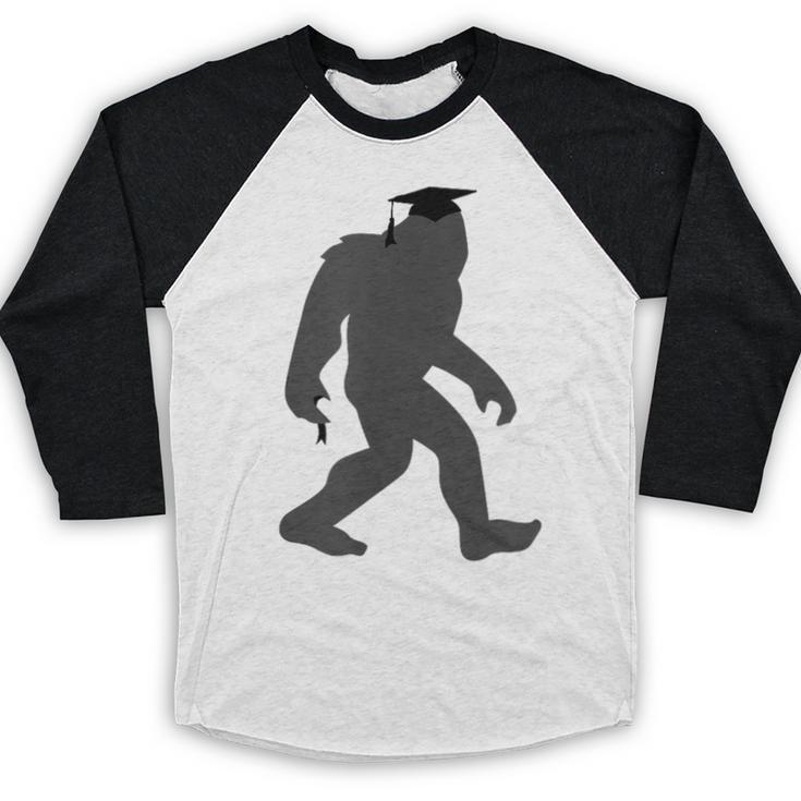 Bigfoot Graduate Shirt Cute Sasquatch Graduation Baseball Raglan Shirt