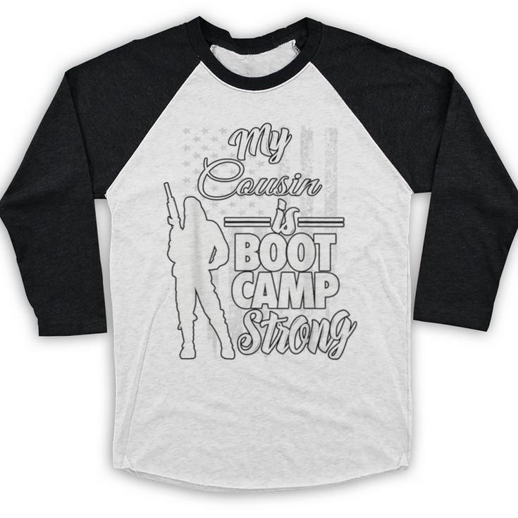 Boot Camp Graduation Military Cousin Support Tee Baseball Raglan Shirt