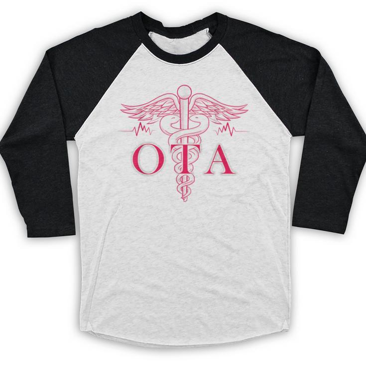 Caduceus Shirt Occupational Therapist Assistant Graduation Baseball Raglan Shirt