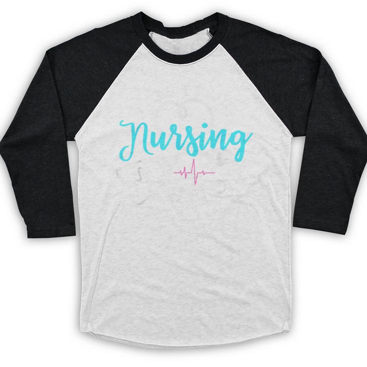 I Can't I'm In Nursing School Nurse Graduation Baseball Raglan Shirt