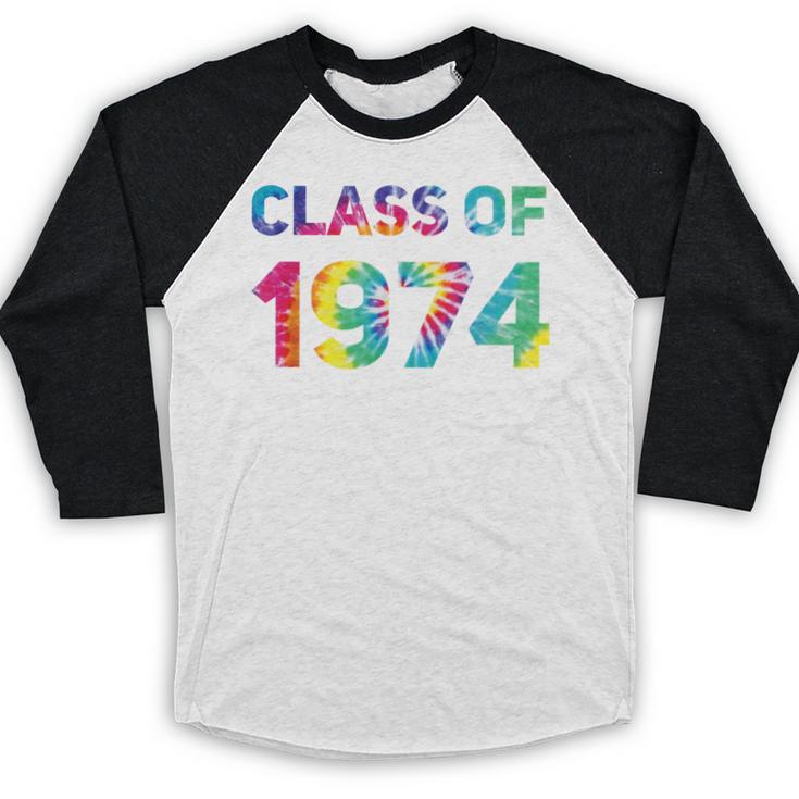 Class Of 1974 School Reunion College Highschool Graduation Baseball Raglan Shirt