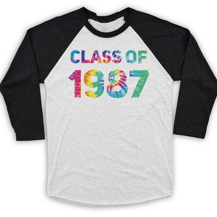 Class Of 1987 School Reunion College Highschool Graduation Baseball Raglan Shirt