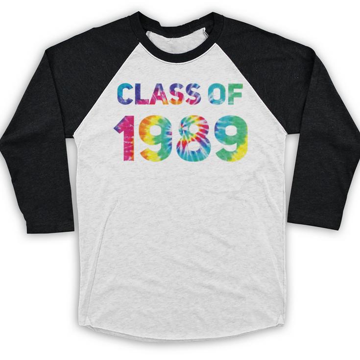 Class Of 1989 School Reunion College Highschool Graduation Baseball Raglan Shirt