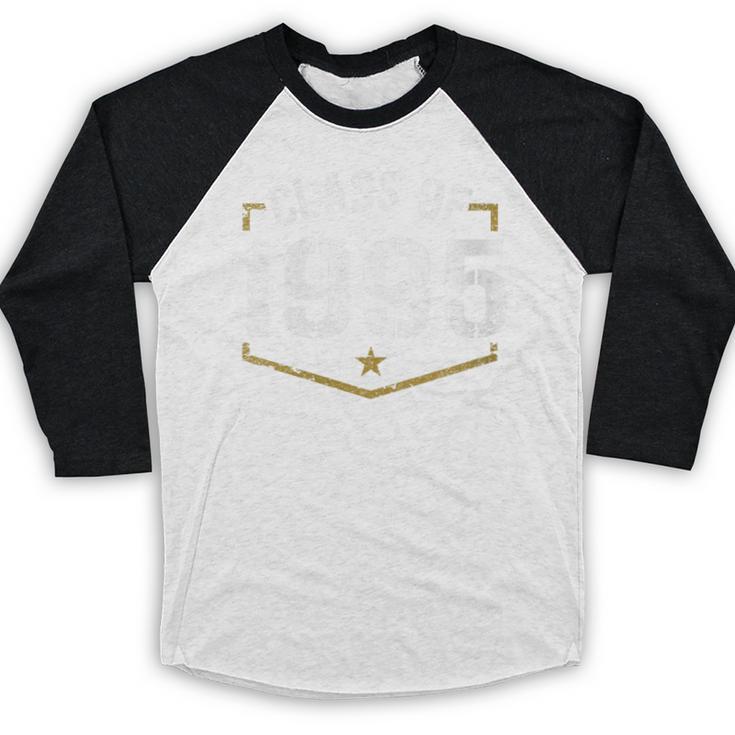 Class Of 1995 School Reunion Graduation Vintage Style Baseball Raglan Shirt